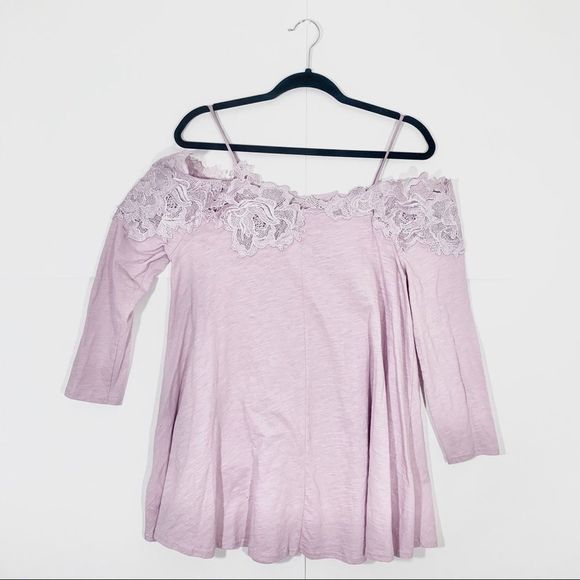 Anthropologie Meadow Rue Laceline Off Shoulder Top - Picture 2 of 8